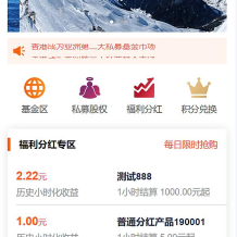 投资理财基金/募捐/会员积分商城