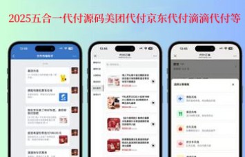 2025五合一代付源码美团代付京东代付滴滴代付等