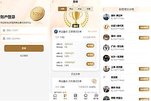 黄金投资跟单系统/投资理财/推广分销/聊天室